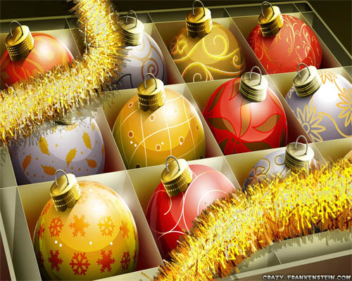 Wallpaper-christmas-ornaments-red-gold in Beautiful Christmas Pictures and Creative Christmas Designs
