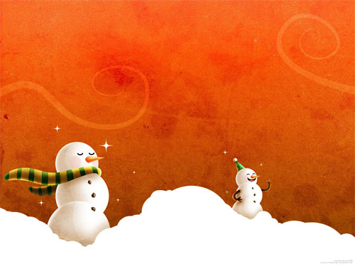 Wallpaper-snowman-christmas-4 in Beautiful Christmas Pictures and Creative Christmas Designs