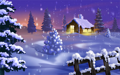 Wallpaper-winter-christmas-silent-night in Beautiful Christmas Pictures and Creative Christmas Designs