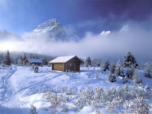 Wallpaper-winter-landscape-mountains-snow-3 in Beautiful Christmas Pictures and Creative Christmas Designs
