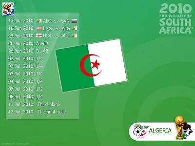 Algeria World Cup 2010 Wallpaper