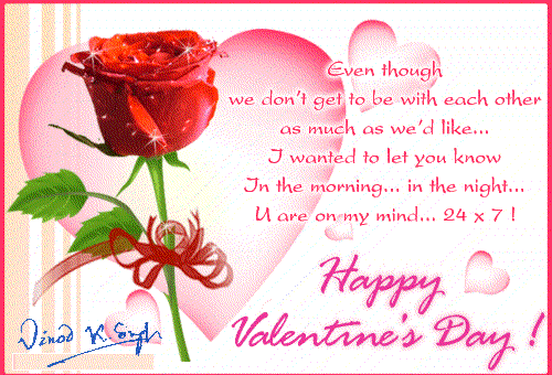 The traditional Valentine's Day gifts like roses, candy, cards, chocolate, 