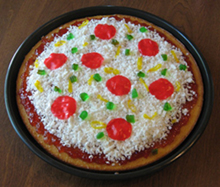 pizza cake for April Fool's Day