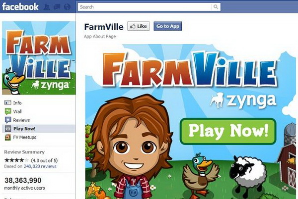 Facebook Farmville