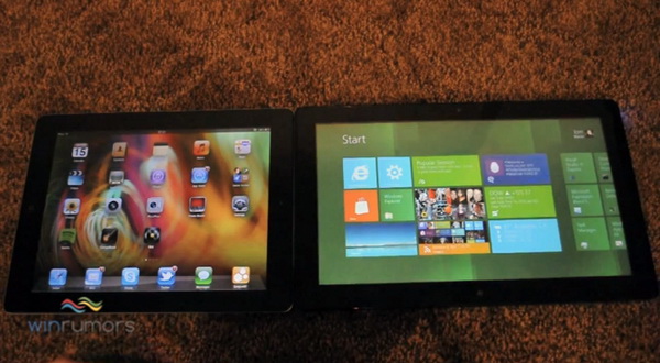 Windows 8 Tablet vs. iPad 2