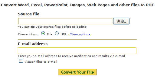 Online PDF converter