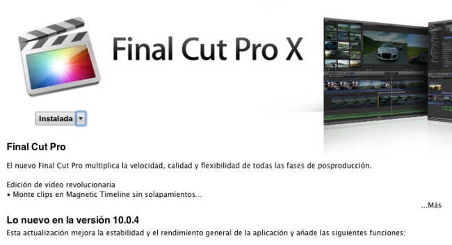 Final Cut Pro X 10.0.4