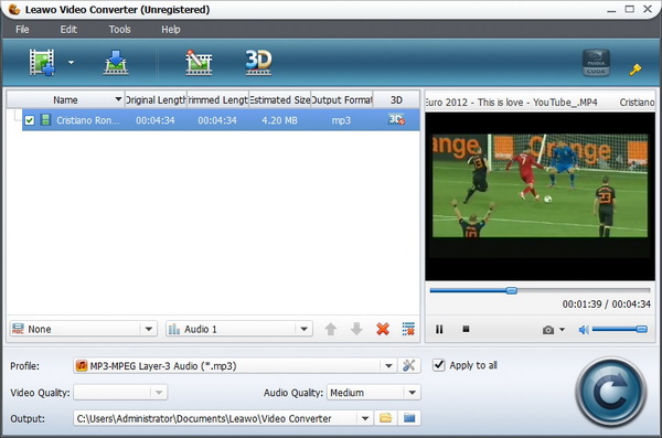 Convert Euro 2012 video to iPad