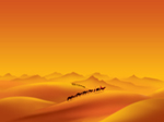 Free Scenery PowerPoint Template: Camel Bells 