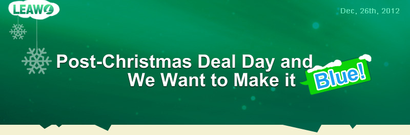 Post-Christmas Deal Day and We Want to Make it Blue!