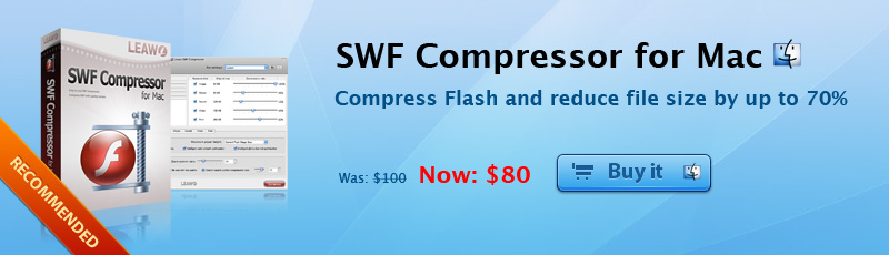 Buy SWF Compressor for Mac at 20% discount now!