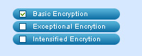 Multiple encryption ways to choose from
