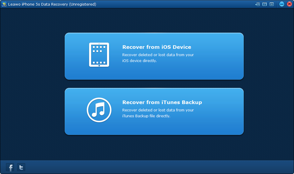 Leawo iPhone 5s Data Recovery