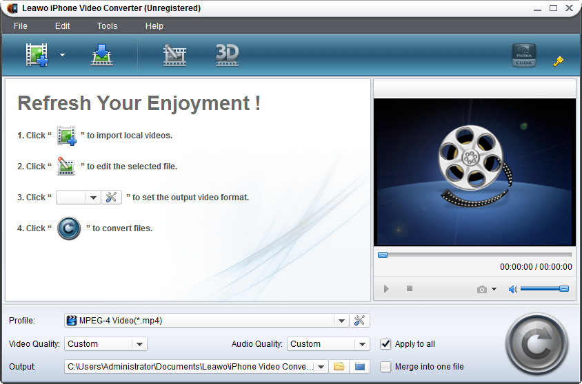 Leawo iPhone Converter Pro screen shot