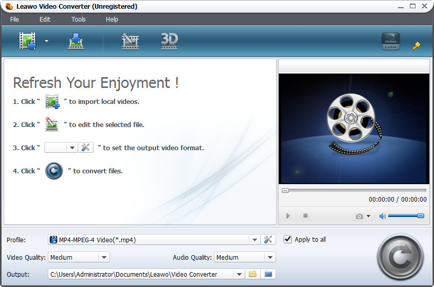 Video converter converts all popular videos.