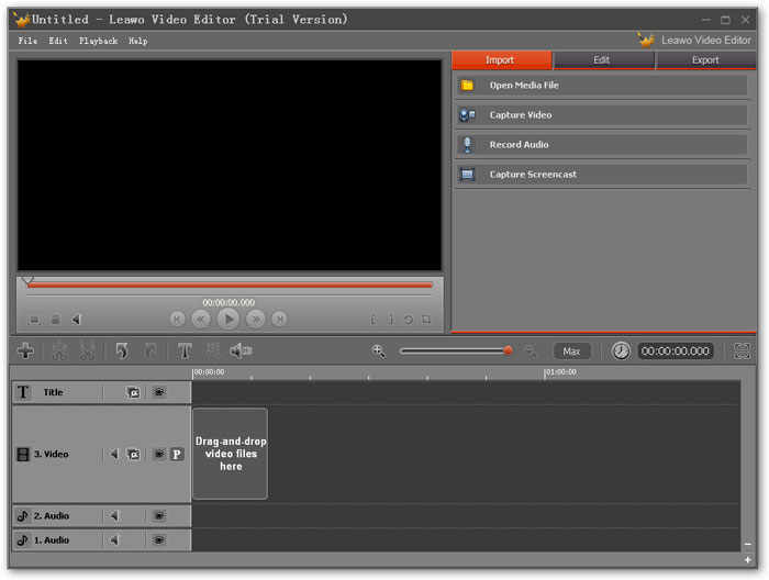 Leawo Video Editor screen shot