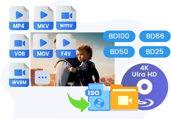 Convert Videos to 4K Blu-ray Disc, Folder or ISO Files