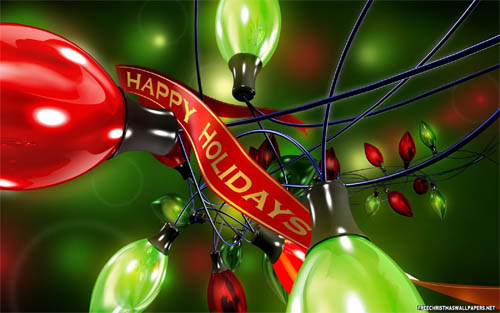 Wallpaper-christmas-happy-holidays in Beautiful Christmas Pictures and Creative Christmas Designs