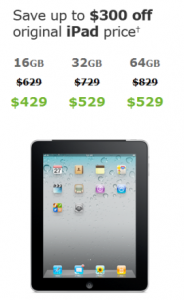 ＄300 off for iPad, incredible low price to buy iPad