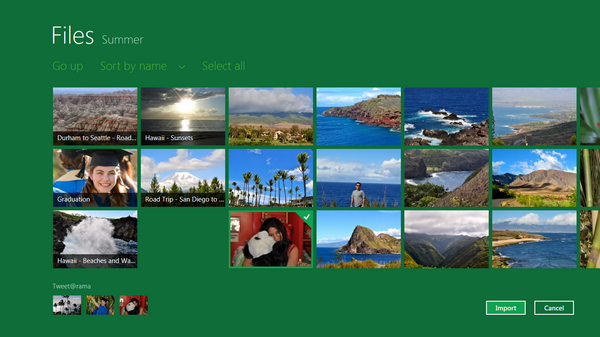 Windows 8 photopicker
