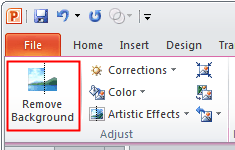 Remove Picture Background in PowerPoint 2010-1