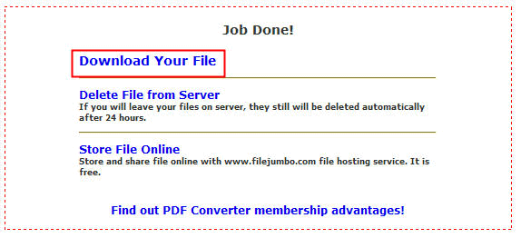 Online PDF converter