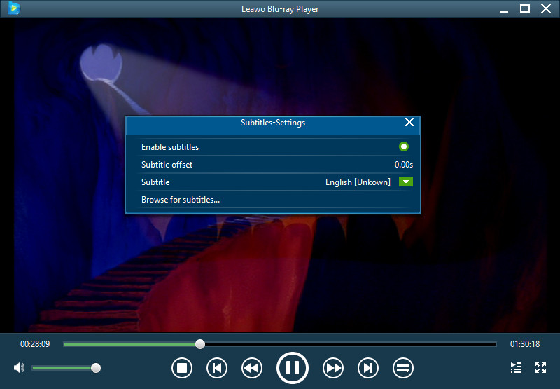 leawo free blu ray player software