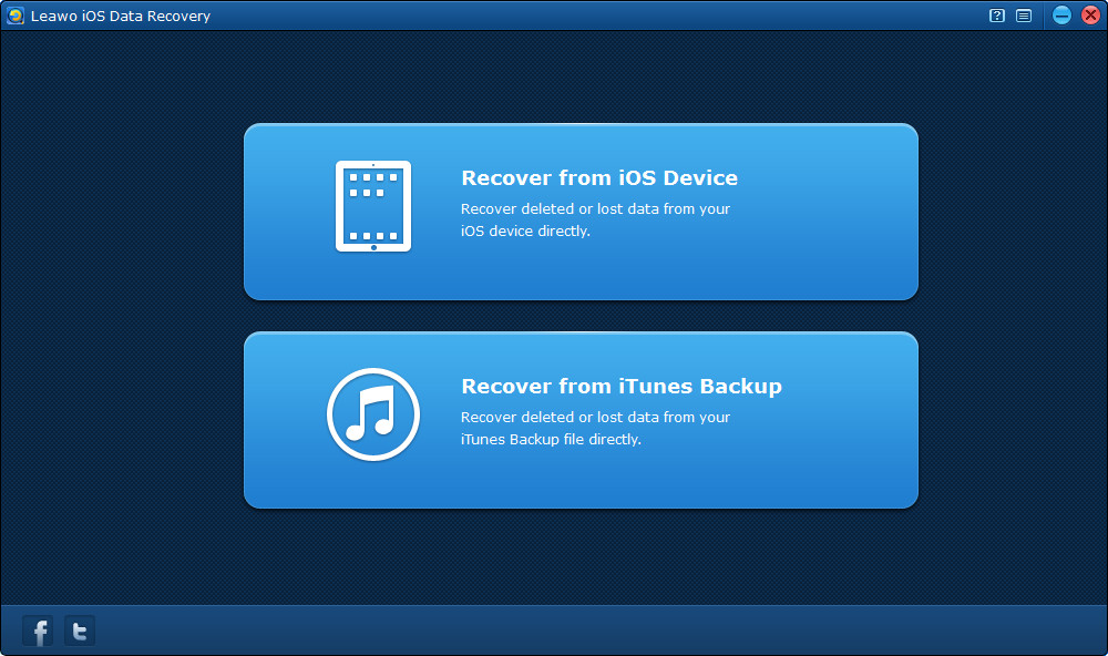 Select Recover from iTunes backup mode