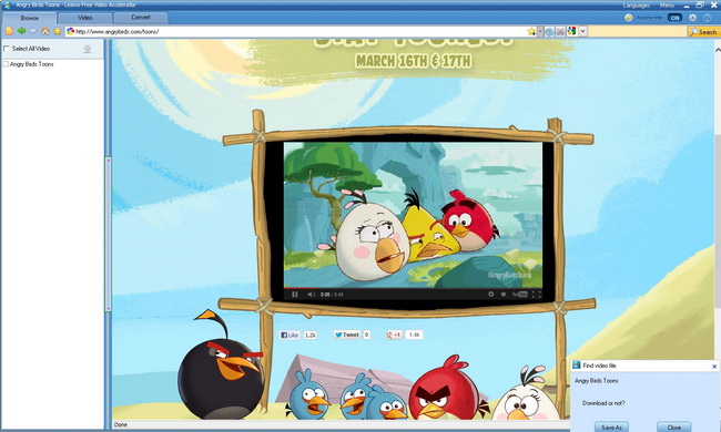 Download Angry Birds Toons with Free Video Downloader for iPhone, iPad, etc.