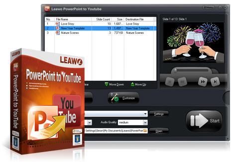 Leawo PowerPoint til YouTube