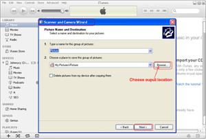 Panneau iTunes
