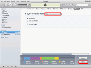 Sync photos from iPhone 5 to iPad mini