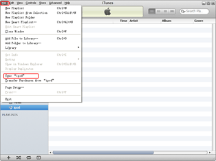 Sincronizar las canciones en el iPod touch 5