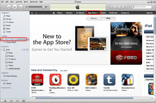 App fra iPad mini til iPad 4: Gå til App Store