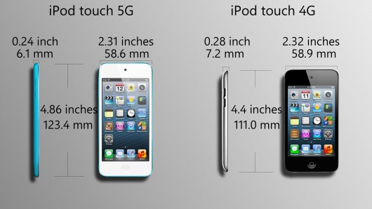 iPod touch 4 y iPod touch 5