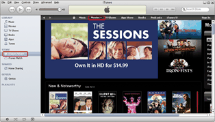 iPad 2 movies to iPad 4: Choose movies in iTunes