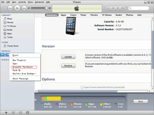 Application de l'iPod touch iPad 5 à 4: Transfert apps achetées