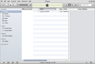chansons de CD à l'iPhone 5: chansons importées dans iTunes
