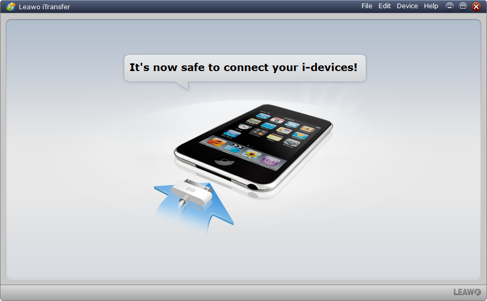 Run iTransfer and Connect iPad Run iTransfer and Connect iPad