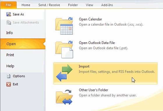 Import CSV to Outlook - 1