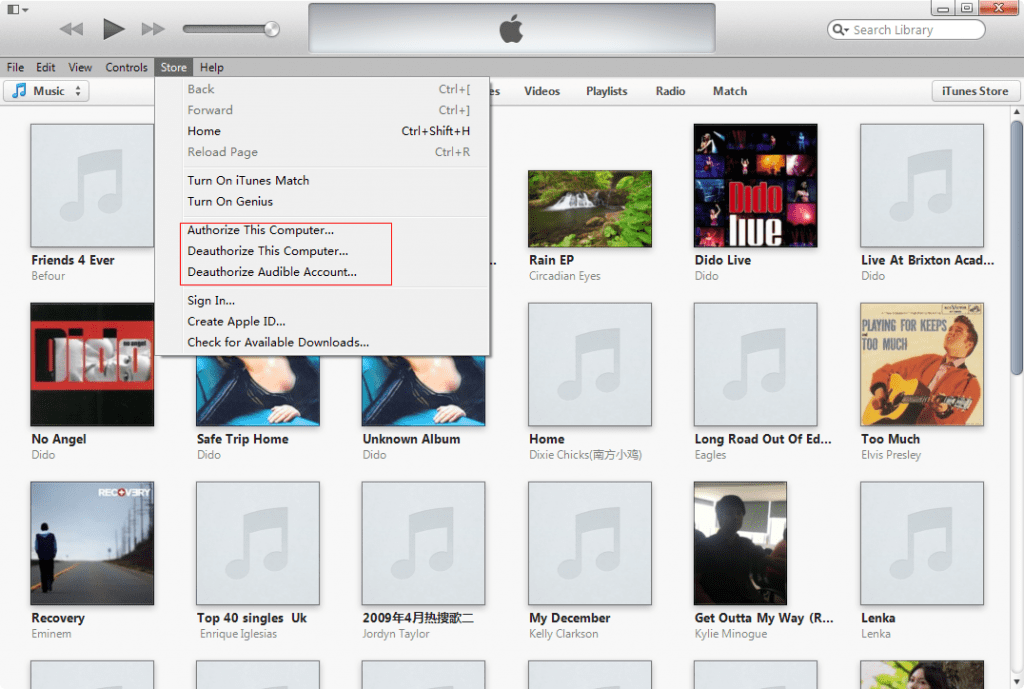 Re-authorize the iTunes & the Computer
