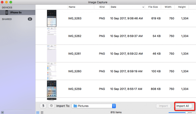 Klicken Sie auf Importieren Klicken Sie auf Importieren