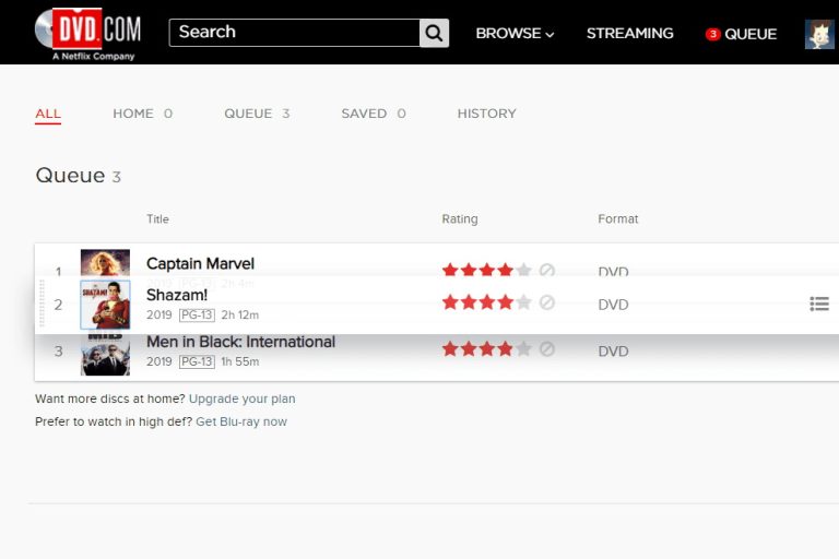 netflix dvd queue