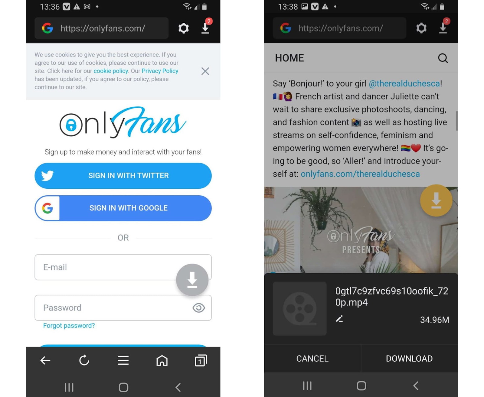 Download onlyfans videos iphone