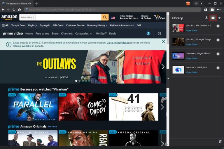 Amazon Prime Videos on Apple TV