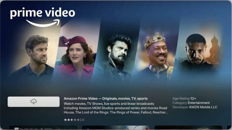 Amazon Prime Videos on Apple TV