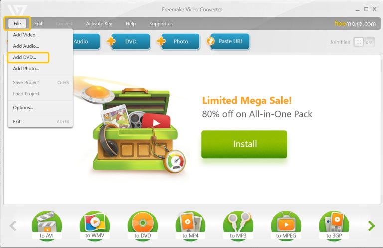 ripper-blu-ray-grátis-Freemake-Video-Converter