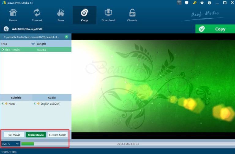 leawo-copy-mode leawo-copy-mode