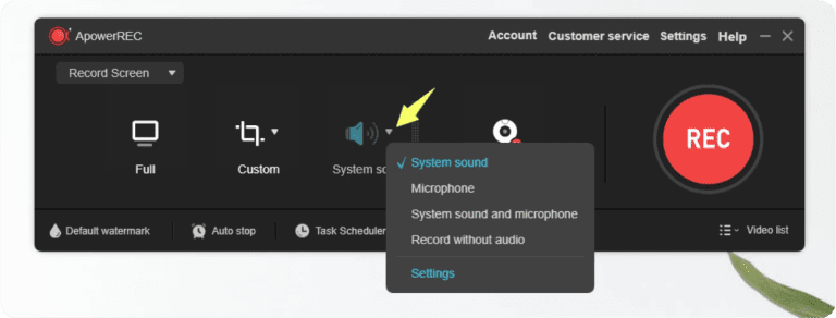 choose-voice-source-apowerrec