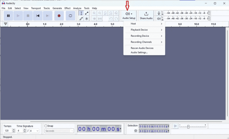 set-audio-device-audacity